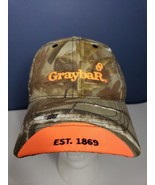 GRAYBAR Electric  Camo Orange logo Hunting Ball Cap Hat - One Size Strap... - £10.11 GBP