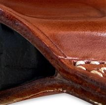 Fits IWI MASADA 9mm Square Trigger Guard 4.1”BBL Leather Belt Holster Thumb 1527 image 6