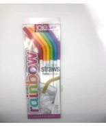 Rainbow Silicone Straws Reusable - $11.75