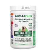 Dog Allergy Relief Chews -Anti-Itch  skin &amp; Coat Supplement - omega 3 - £21.35 GBP