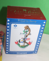 Carlton Heirloom Proud To Serve US Navy Holiday Christmas Ornament 2009 167 - £19.37 GBP