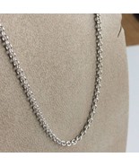 Women&#39;s 14k White Gold Cable Chain Necklace 15.87 Inch, 2.15mm Width, Ha... - $425.25