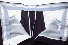 NWT $255 Santorelli Gray Flat Front Wool Dress Pants Trousers 44W 44x30 ... - £93.51 GBP