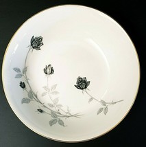 Black Rose Mitaki China Serving Bowl W/Gold Rim 10&quot; x 2.5&quot; Japan - $13.95