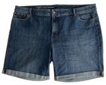 Talbots Flawless Girl Friend Denim Cuffed Shorts Size 24W - $37.99