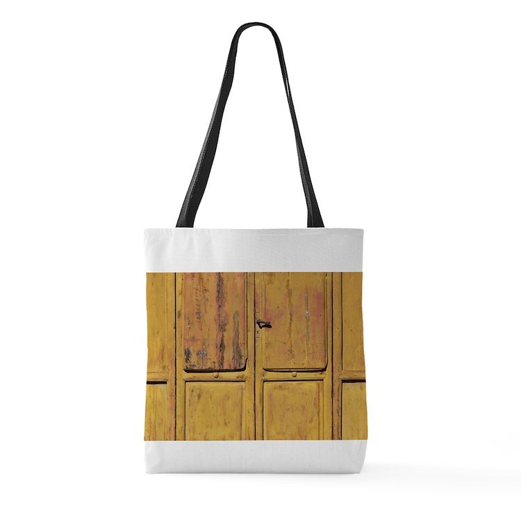Wooden Textured Door Large Tote Bag - $49.00