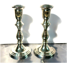 Vintage 6.25 inch Silver Plated Zinc Candlestick Holder by Zellers - £15.56 GBP