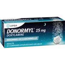 DONORMYL 15 mg - 10 Effervescent Tablets - $22.50