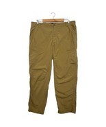 REI Co Op Pants Mens 37x29 Khaki Relaxed Fit Cargo Hiking Lightweight Nylon - $38.88 CAD