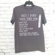 Spencer&#39;s Shirt Adult Small Gray S*** I Don&#39;t Have Time For: Graphic Tee - £17.29 GBP