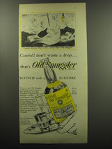 1949 Old Smuggler Scotch Ad - Cartoon by Richard Taylor - Careful, Horatio! - $18.49