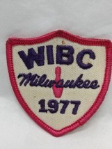 Vintage 1977 Women&#39;s International Bowling Congress Embroidered Patch 2 ... - £15.50 GBP