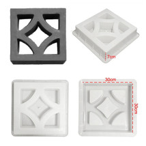 Geometric Hollow Brick Plastic Mold Wall Window Stone Tile Concrete Crafts Mould - $46.74