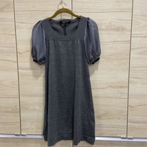 Bcbgmaxazria Gray Puff Sleeve Sweater Dress Size Xs (w12) - £12.52 GBP
