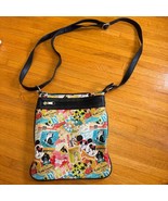 Disney Parks Classic Collage Pattern Exclusive Crossbody Mickey Mouse - $253.79 MXN