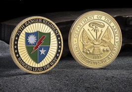 US Army 75th Ranger Regiment Rangers Lead the Way Challenge Coin - £11.64 GBP