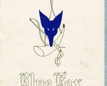 Blue Fox Menu San Francisco California 1960s In Pane Vita In Vino Letizi... - £68.90 GBP