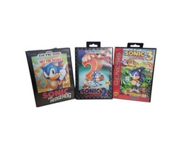 Sonic the Hedgehog 1, 2, 3 Bundle (Sega Genesis)  Tested  Authentic  - $118.80