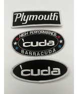 PLYMOUTH CUDA SEW/IRON ON PATCH EMBROIDERED BARRACUDA MOPAR PERFORMANCE ... - $315.15 MXN