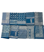 COTTON Large Sarong Beach Pareo Dress Wrap Swimwear Cover Up Hand Block ... - $18.44 CAD+