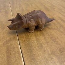 Vintage 1988 Playskool Triceratops Definitely Dinosaur Figure Toy Figurine Red - £4.94 GBP