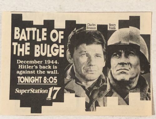 Battle Of The Bulge Vintage Print Ad Charles Bronson TPA20 - £5.18 GBP