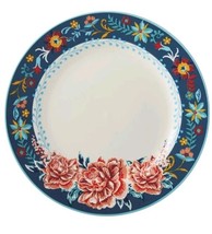 Four (4) Pioneer Woman ~ KEEPSAKE FLORAL ~ 10.44&quot; Dinner Plate ~ Stoneware - $75.00