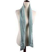 Scarf Women Tie Accessory Blue Solid Sash 6.5&quot; x 55.5&quot; Neck Fashion Accessory - £7.69 GBP