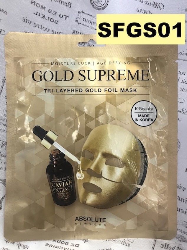 ABSOLUTE NEW YORK K-BEAUTY AGE DEFYING GOLD SUPREME TRI-LAYERED GOLD FOI... - $3.99