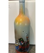Main Peint 1.5 L Vin Bouteille Chile 13 &quot; Grand Par R. Valdes Vide Art - $705.60 MXN