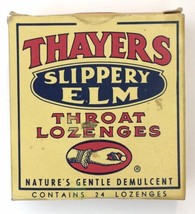 Vintage EMPTY Thayers Slippery Elm Lozenges Box Prop / Collectible Use - $10.00