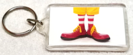 Ronald McDonald® Dismembered Feet Keychain Bright Red Yellow 1990s Vintage - $15.15