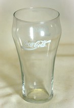 Coca Cola Coke Flat Tumbler Glass White Lettering - $9.89