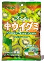 Japanese Kasugai Fruit KIWI Gummy 3.77oz - Pack of One (1) - $2.77 CAD