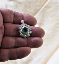 Pendant. Natural Earth Mined Emerald, Independent Master Valuer $1,500 for Stone - £582.31 GBP