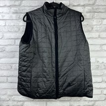 POLO RALPH LAUREN Reversible Velvet/Quilted Sateen Vest Black Size 1X - $26.24