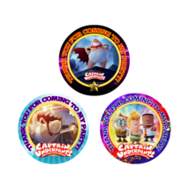 12 Captain Underpants Movie Birthday Party Favor Stickers (Bags Not Incl... - £8.66 GBP
