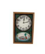 Vintage 70s Mid Century Modern MCM Wood Glass Duck Hanging Wall Clock Bo... - $1,865.01 MXN