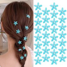 CUBACO 30pcs Mini Rhinestone Hair Clips Crystal Bridal Flower Clips - $3.58