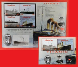 ZAYIX 2012 Tonga Niuafo&#39;ou 288-289 MNH Ships Sinking of the Titanic 052922SL22M - £11.21 GBP