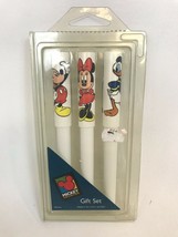 Vintage 80s Disney Unlimited Pen Set Daisy Duck Donald Duck Mickey Mouse - $11.50