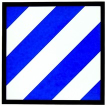 U.S. Army 3rd Infantry Division Sticker 3-1/4&quot; - £7.24 GBP
