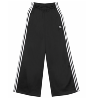 Adidas Satin Wide Leg Track Pants Women&#39;s Sports Pants Casual Asia-Fit IU2520 - £75.15 GBP