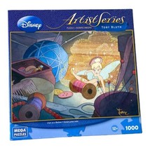 Disney Artist Series Toby Bluth Tinkerbell Cute As A Button 1000pc Jigsaw Puzzle - £47.18 GBP