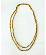 Vintage Monet 27&quot; Gold Tone Chain Link Necklace Signature Logo. - €21,15 EUR