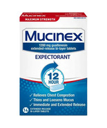 Mucinex Max Strength 12-Hour Chest Congestion Expectorant 14 Tablets - $19.00 CAD