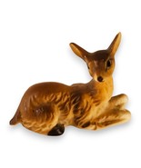Vintage Ceramic Resting Doe Deer Figurine, Miniature, Excellent Condition - $189.87 MXN