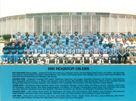1981 HOUSTON OILERS 8X10 TEAM PHOTO PICTURE NFL FOOTBALL - $4.94