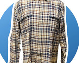 M&amp;L Lucky Brand Western Shirt Men Twill Flannel Pearl Snap Plaid Long Sl... - $45.99