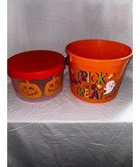 Halloween Trick Or Treat Bucket &amp; Container With Lid - $6.79 CAD